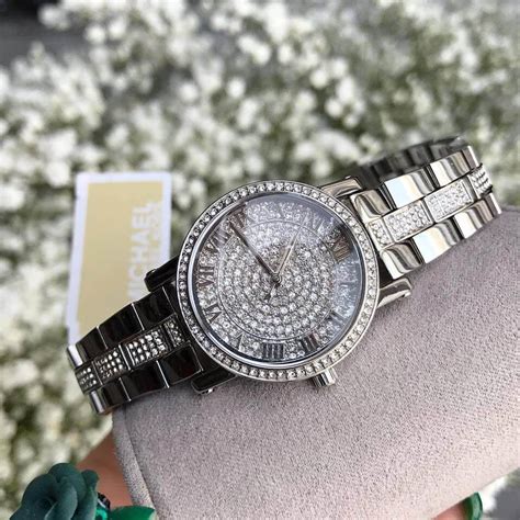 michael kors norie watch silver|Michael Kors Women's Petite Norie Silver Pave Stainless Steel .